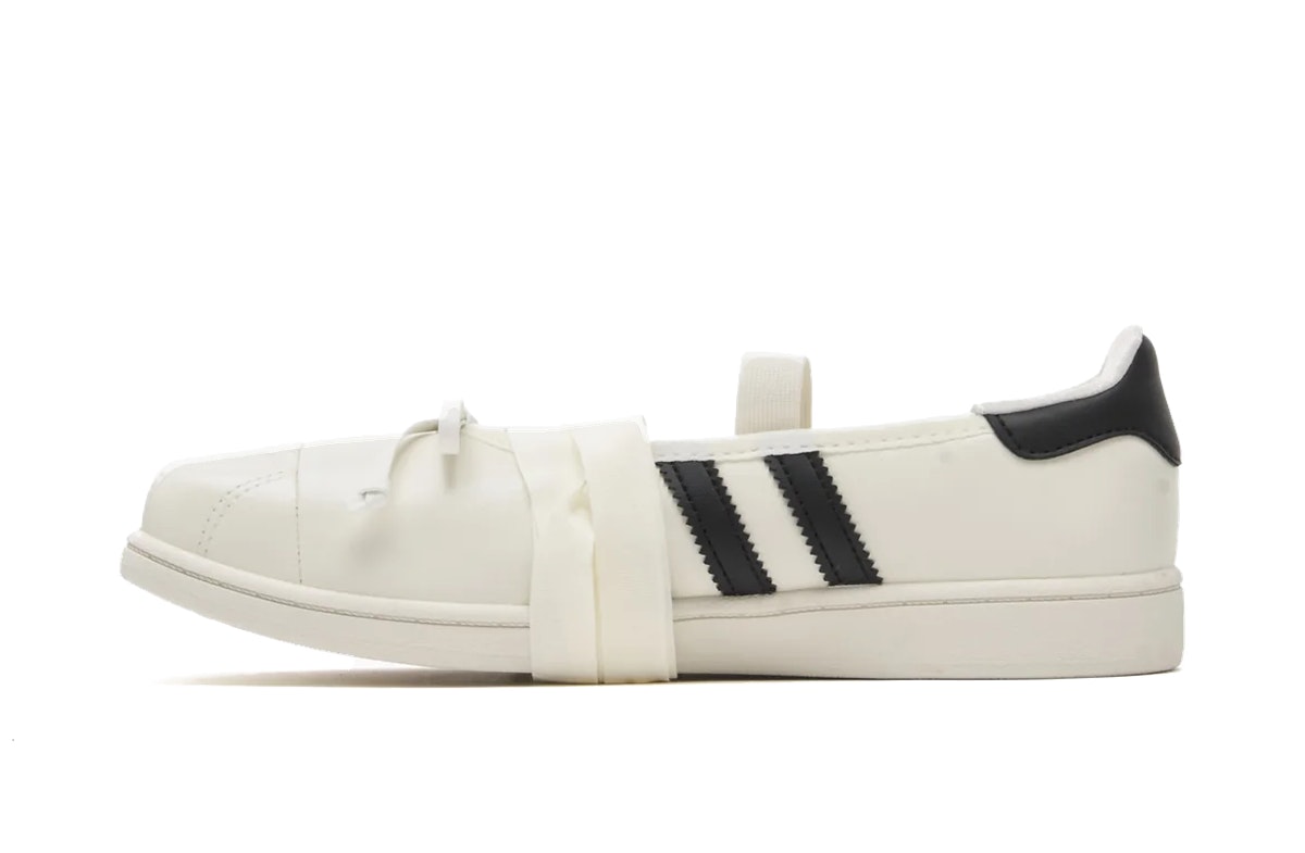 JENNIE x adidas Superstar Square Toe Ballet Off White