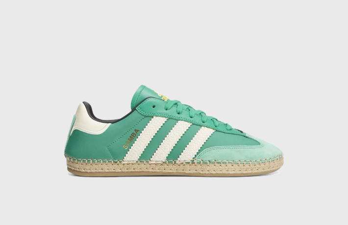 CLOT x adidas Samba Espadrille Court Green