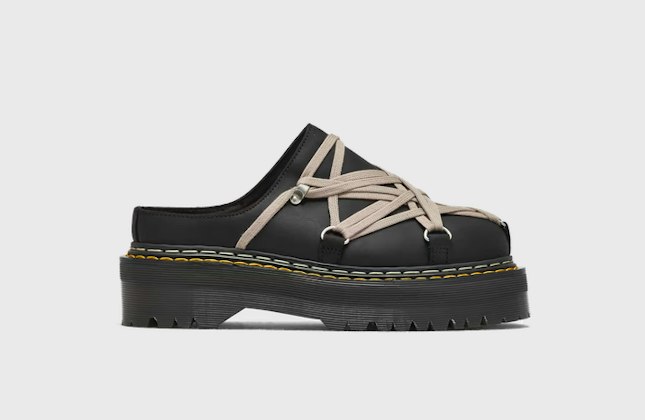 Rick Owens x Dr. Martens Quad Sole Megalace Mule Rick Owens x Dr. Martens Quad Sole Megalace Mule