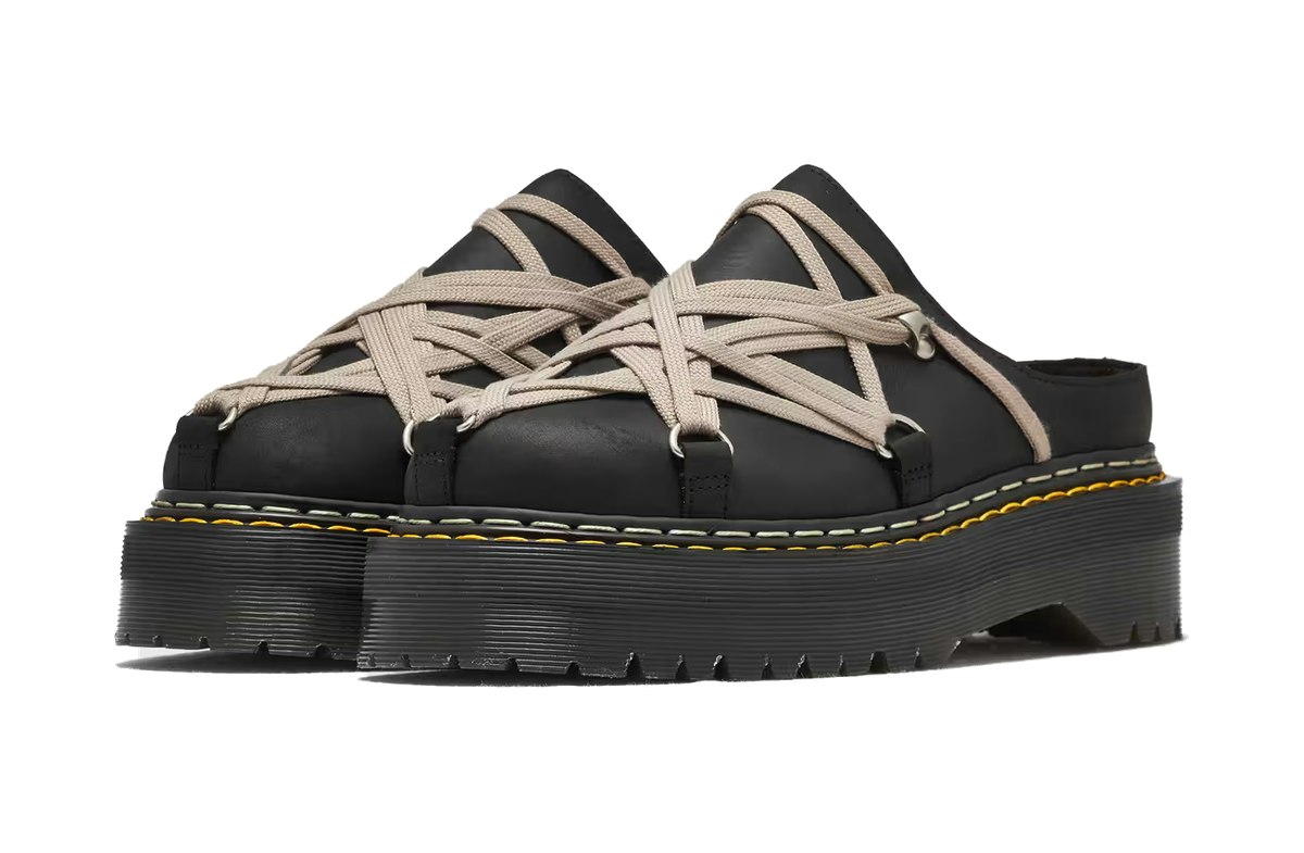 Rick Owens x Dr. Martens Quad Sole Megalace Mule