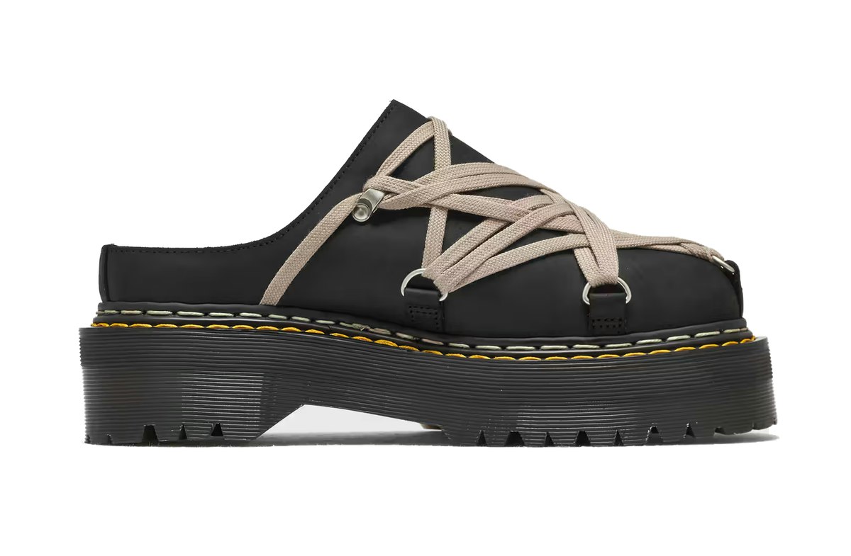 Rick Owens x Dr. Martens Quad Sole Megalace Mule