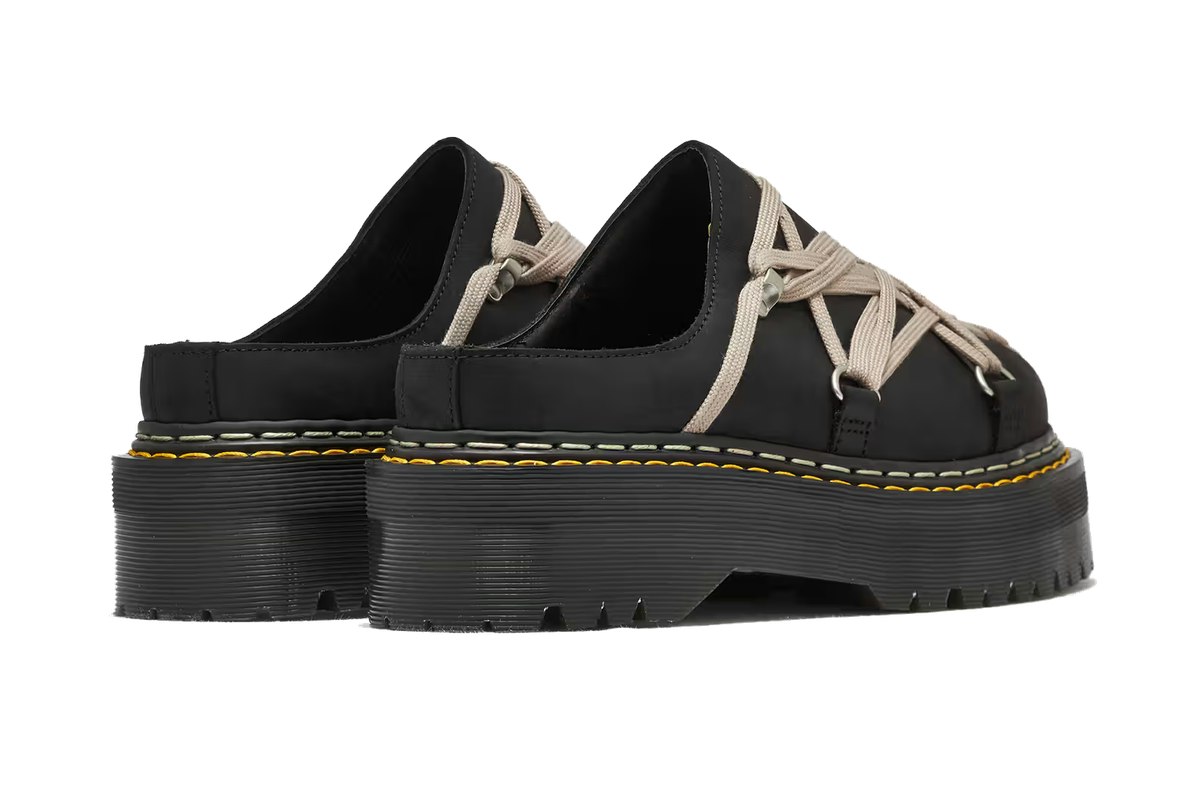 Rick Owens x Dr. Martens Quad Sole Megalace Mule