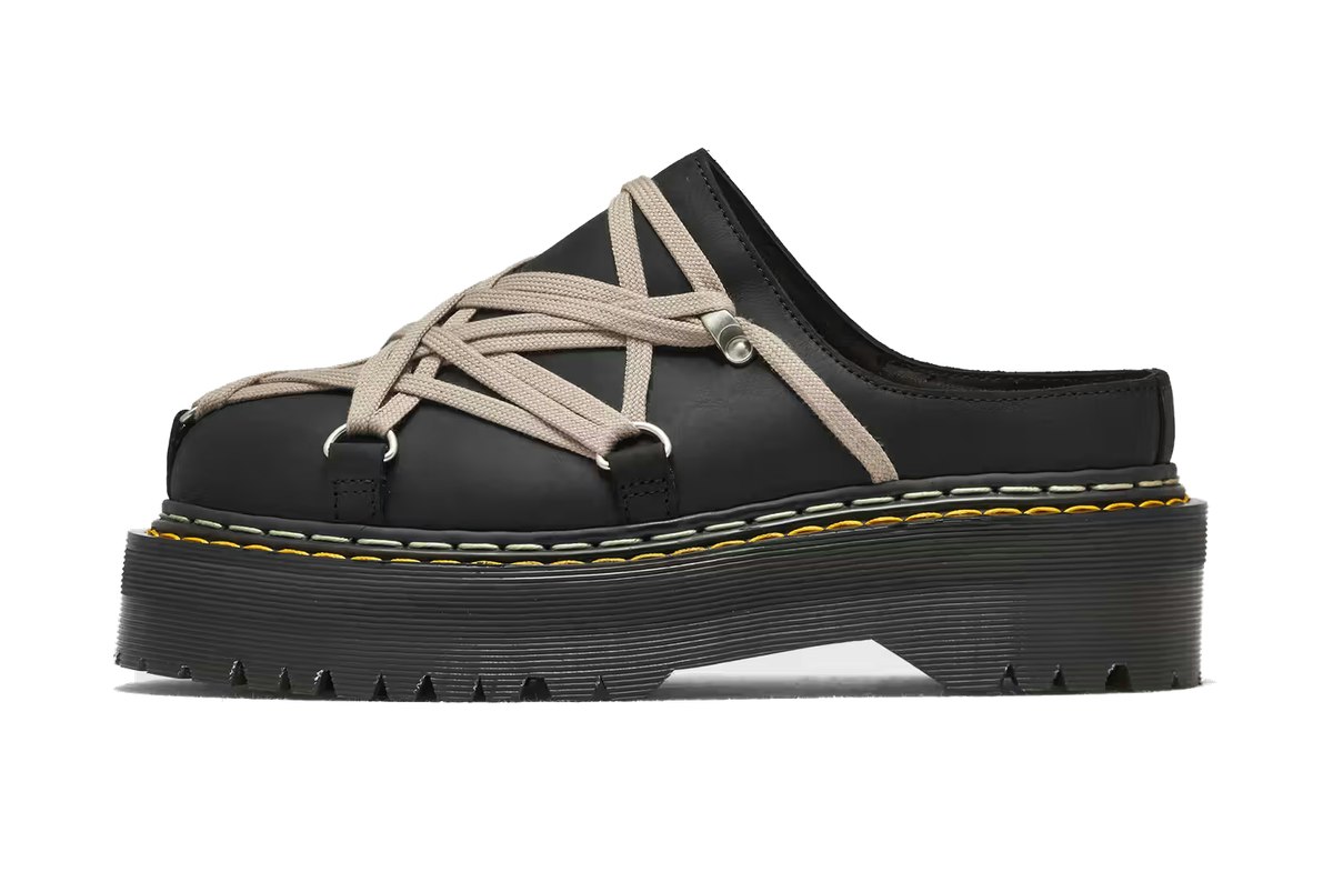 Rick Owens x Dr. Martens Quad Sole Megalace Mule