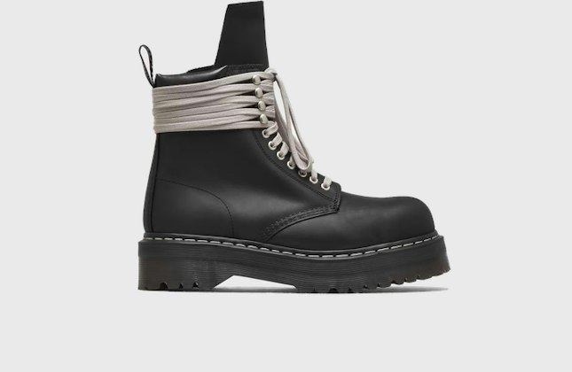 Rick Owens x Dr. Martens Quad Sole Steal Toe Boot Rick Owens x Dr. Martens Quad Sole Steal Toe Boot