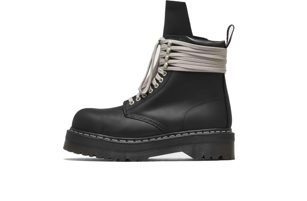 Rick Owens x Dr. Martens Quad Sole Steal Toe Boot