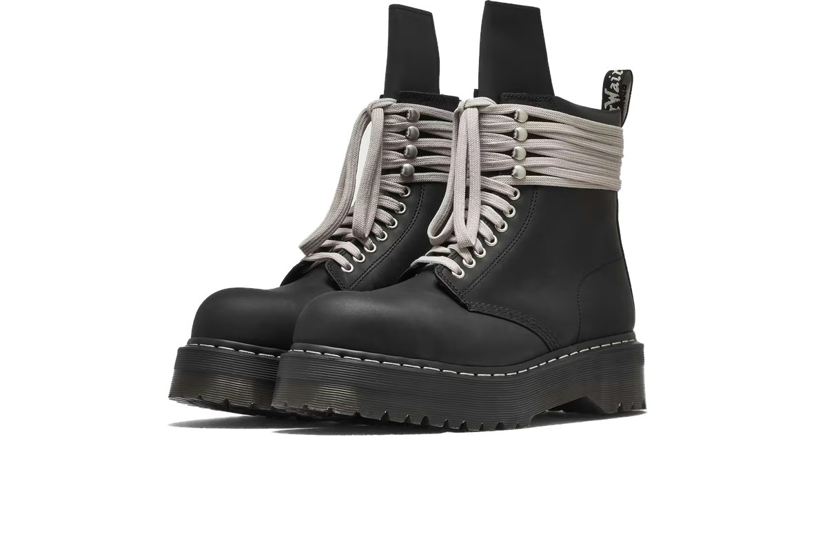 Rick Owens x Dr. Martens Quad Sole Steal Toe Boot