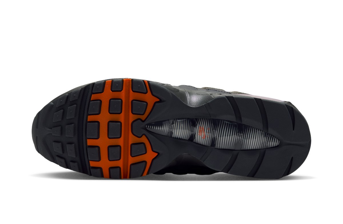 Nike Air Max 95 Big Bubble Dark Loden Safety Orange Nike Air Max 95 Big Bubble Dark Loden Safety Orange