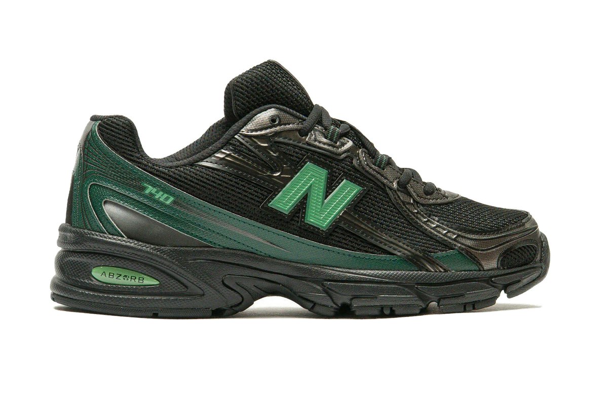 New Balance 740 Black Nordic Green New Balance 740 Black Nordic Green