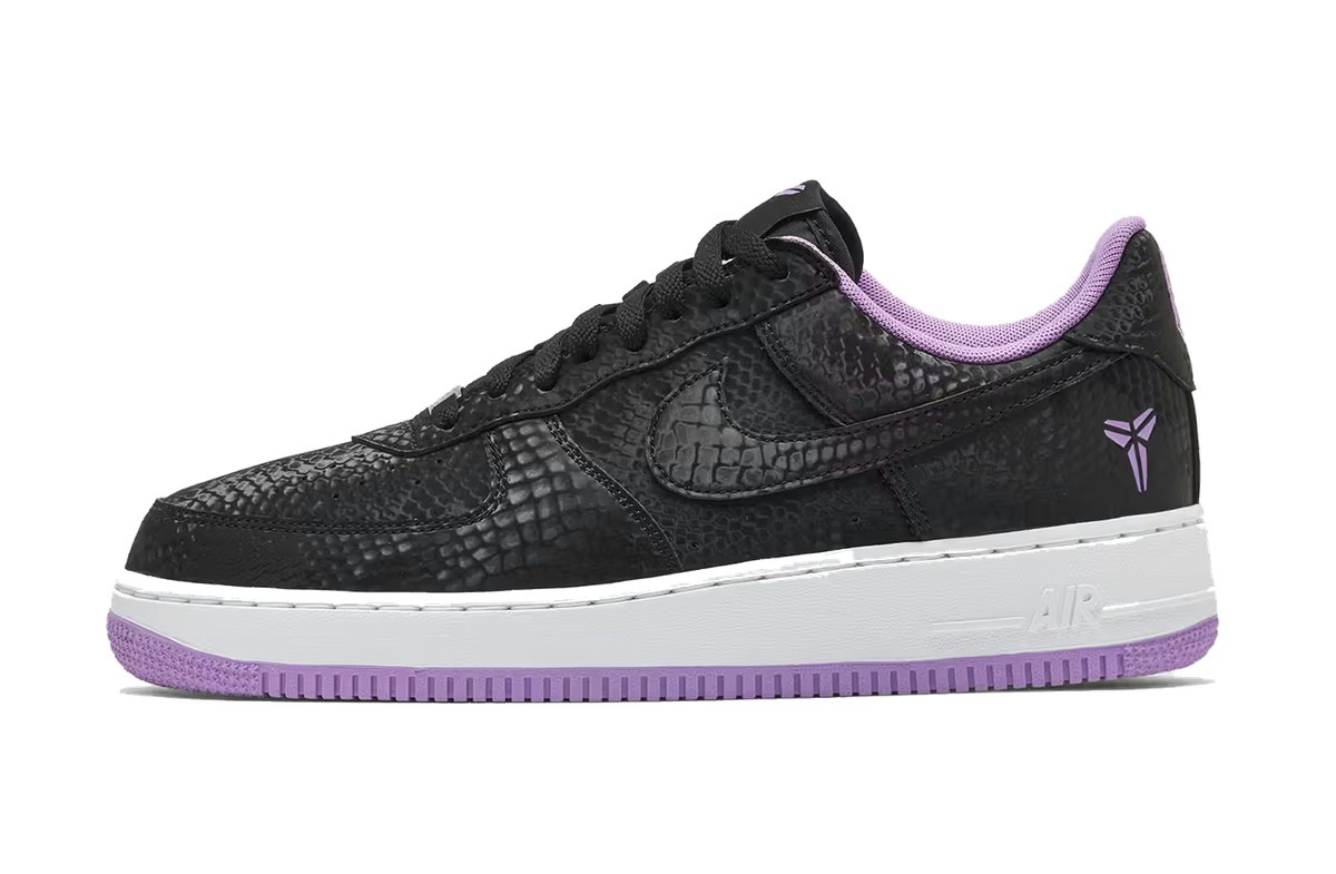 Kobe Bryant x Nike Air Force 1 Low Forever Black Purple Kobe Bryant x Nike Air Force 1 Low Forever Black Purple