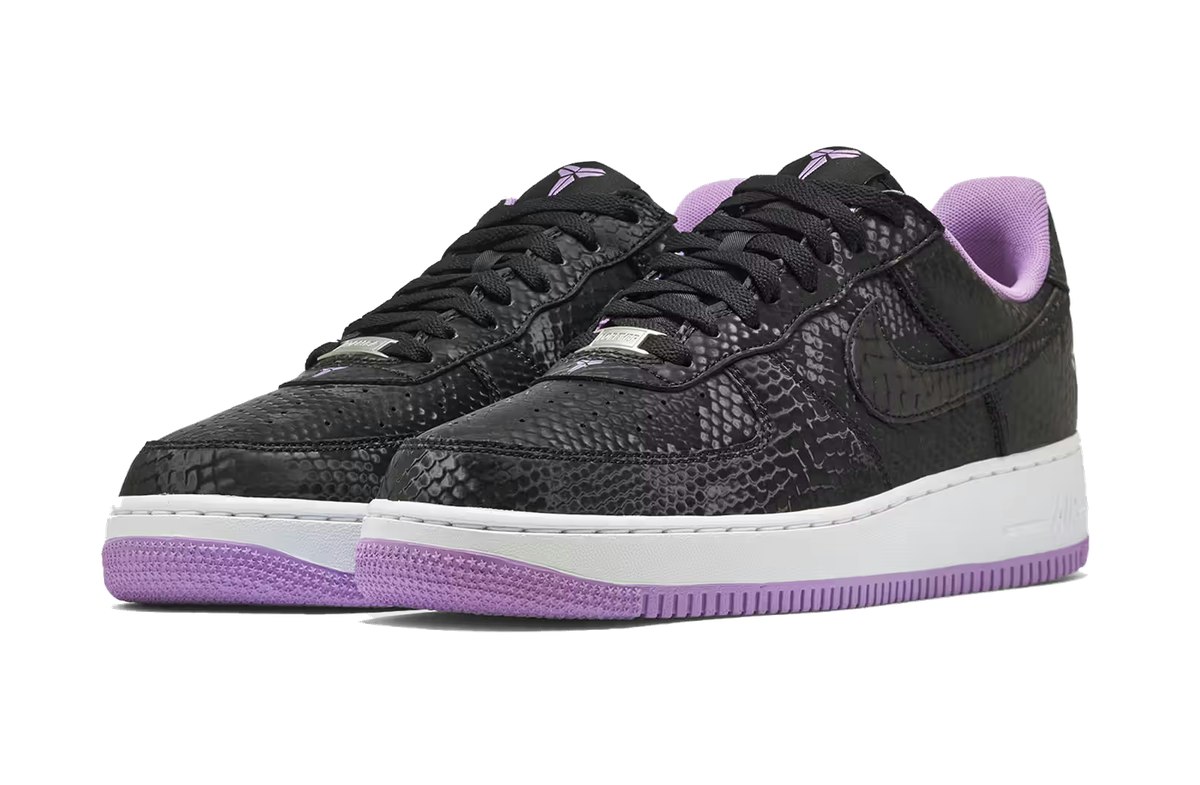 Kobe Bryant x Nike Air Force 1 Low Forever Black Purple Kobe Bryant x Nike Air Force 1 Low Forever Black Purple