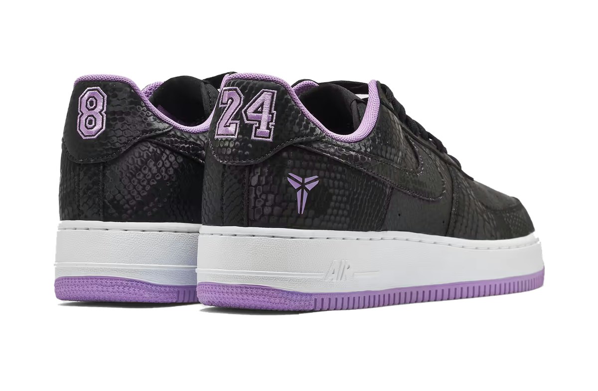 Kobe Bryant x Nike Air Force 1 Low Forever Black Purple Kobe Bryant x Nike Air Force 1 Low Forever Black Purple