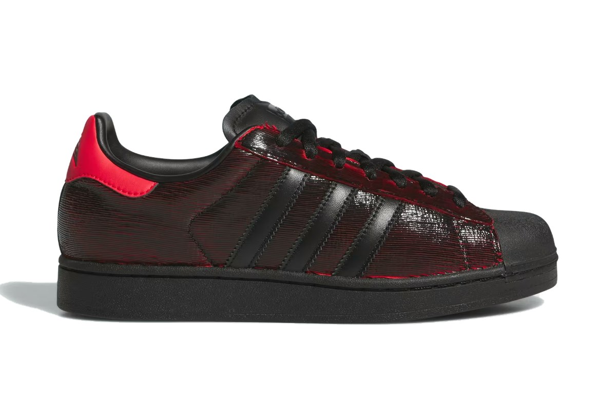 Anthony Edwards x adidas Superstar II Core Black Pure Ruby