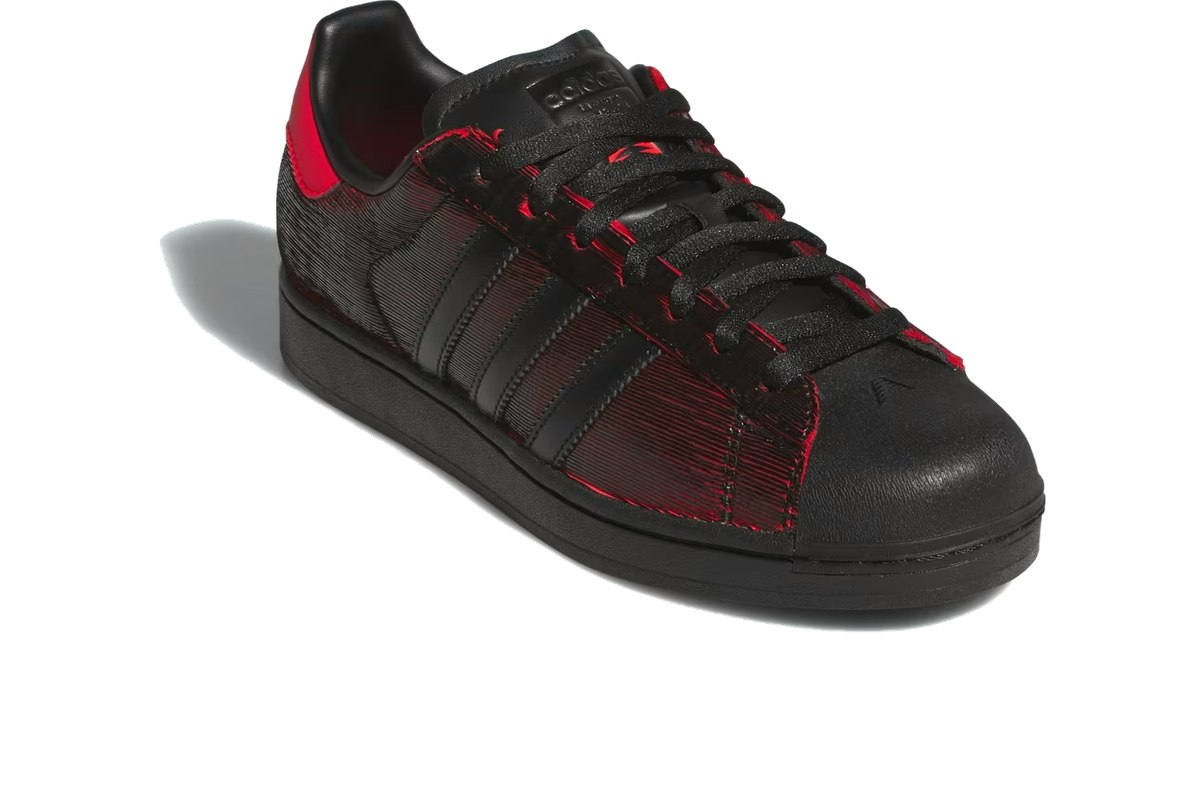Anthony Edwards x adidas Superstar II Core Black Pure Ruby