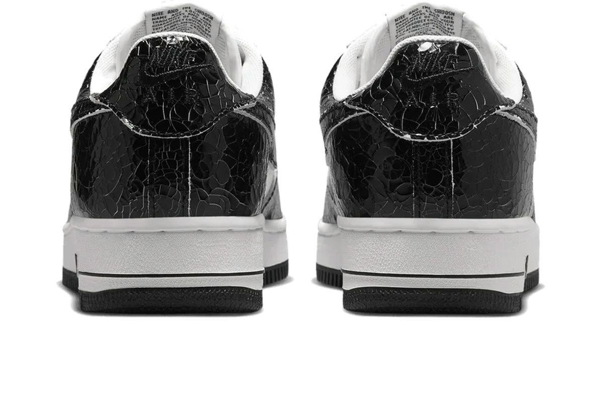 Nike Air Force 1 '01 Cracked Patent Leather Black Nike Air Force 1 '01 Cracked Patent Leather Black