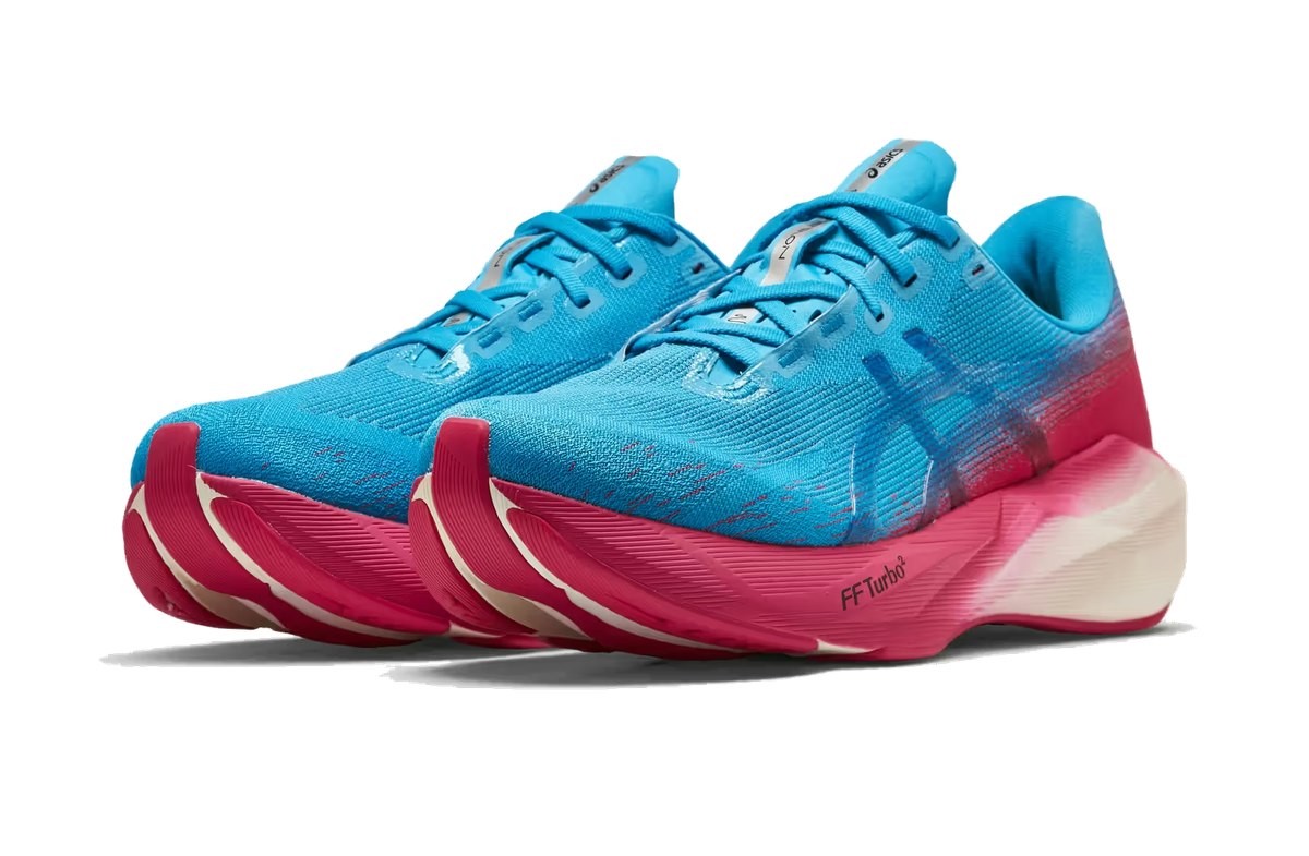Distance x Asics Novablast 6 Digital Aqua