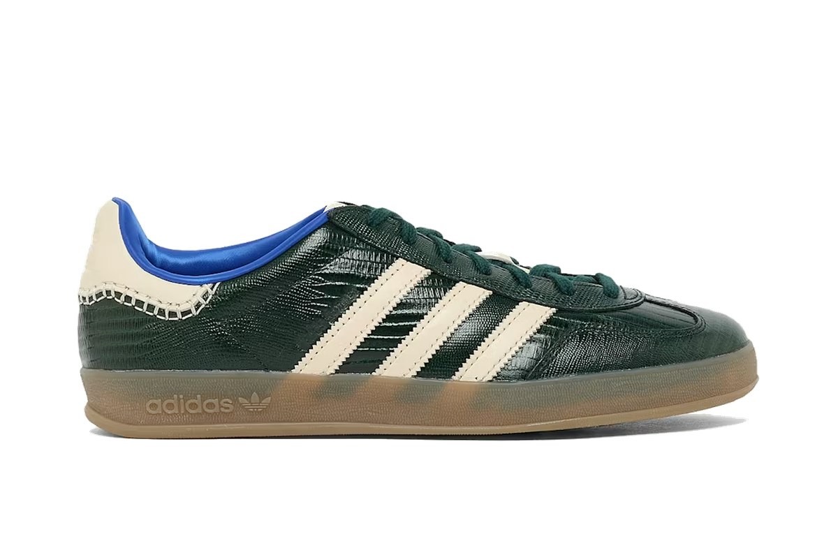Wales Bonner x adidas Gazelle Croc Green Night