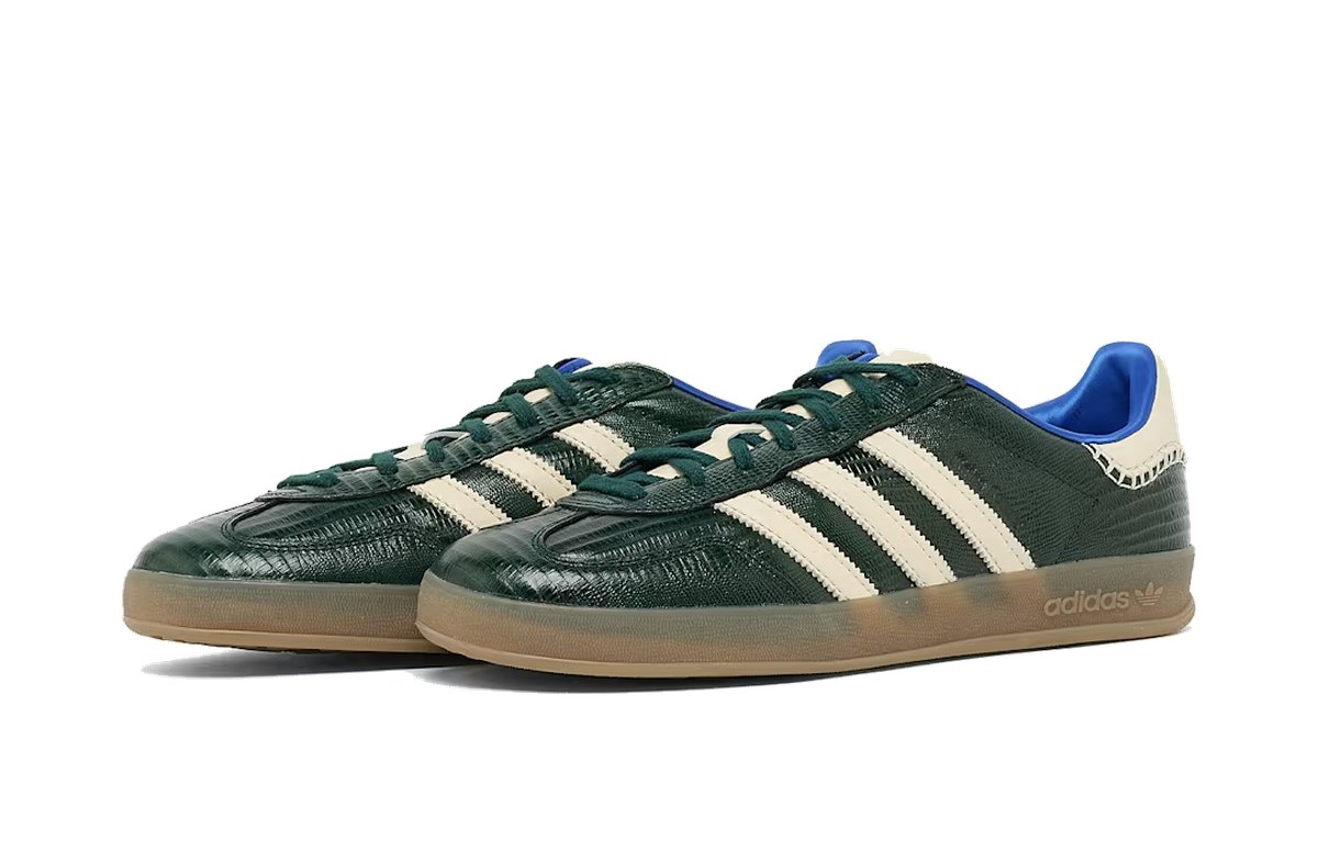 Wales Bonner x adidas Gazelle Croc Green Night