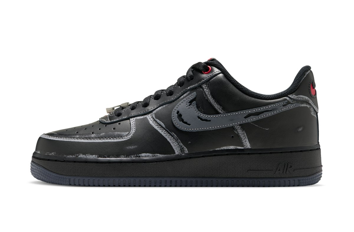 Nike Air Force 1 Low Scream Ghostface Black Nike Air Force 1 Low Scream Ghostface Black