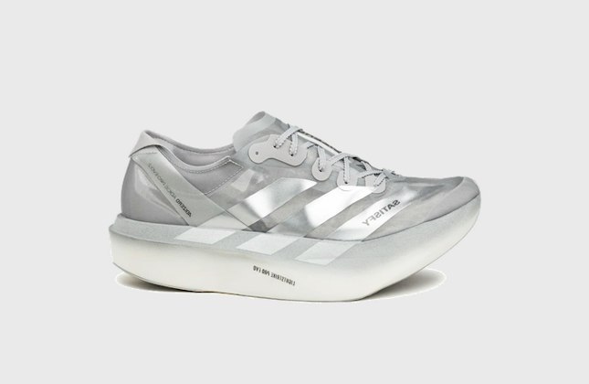 Satisfy x adidas Adizero Adios Pro Evo 2 Silver Metallic Satisfy x adidas Adizero Adios Pro Evo 2 Silver Metallic
