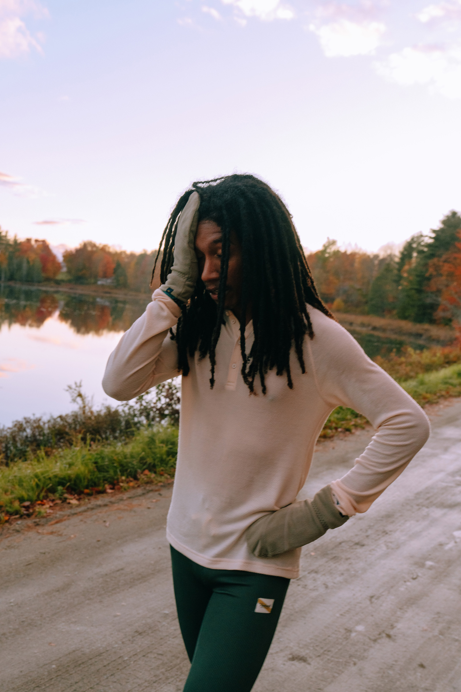 George fashion shop henley hoodie
