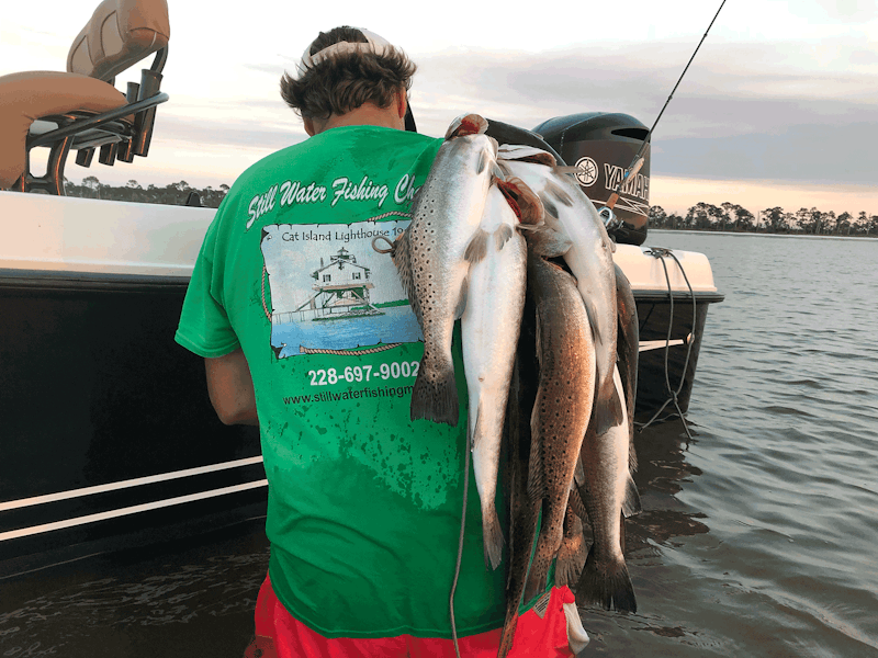 Capt Jeremy with trout