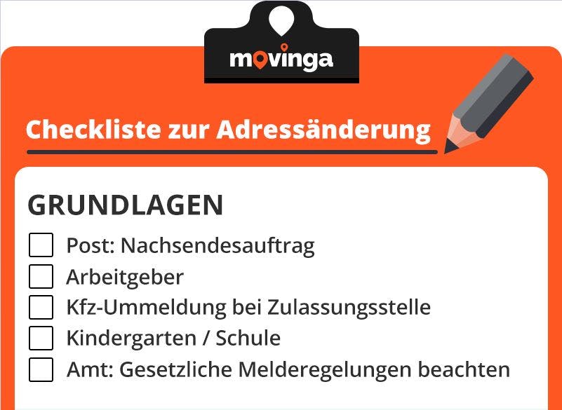 Adressänderung Umzug