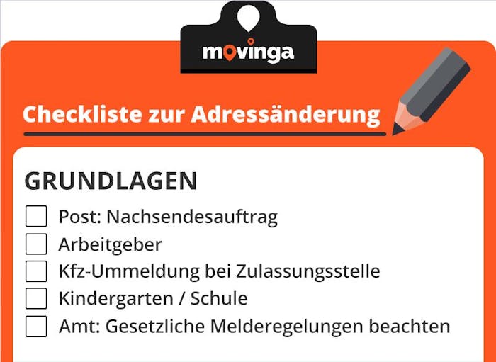 Adressänderung Umzug