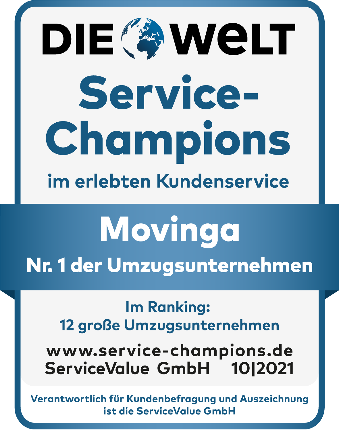 Movinga Welt Badge