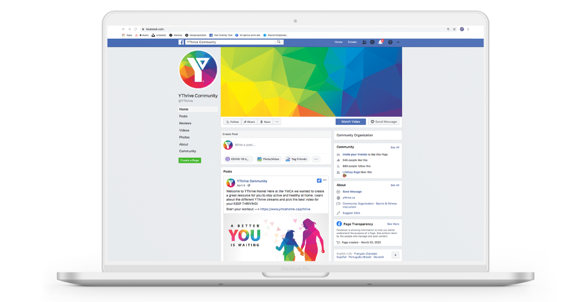 YThrive Facebook Page