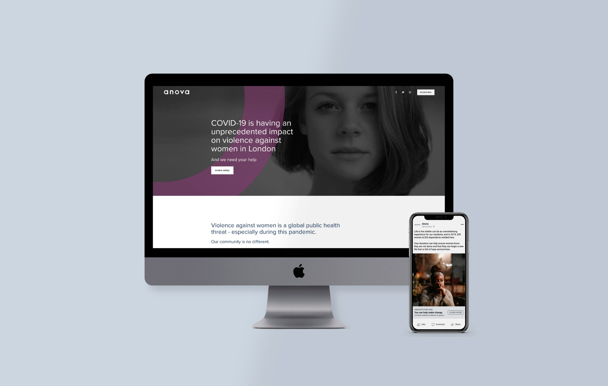 Anova website on mac and iphone