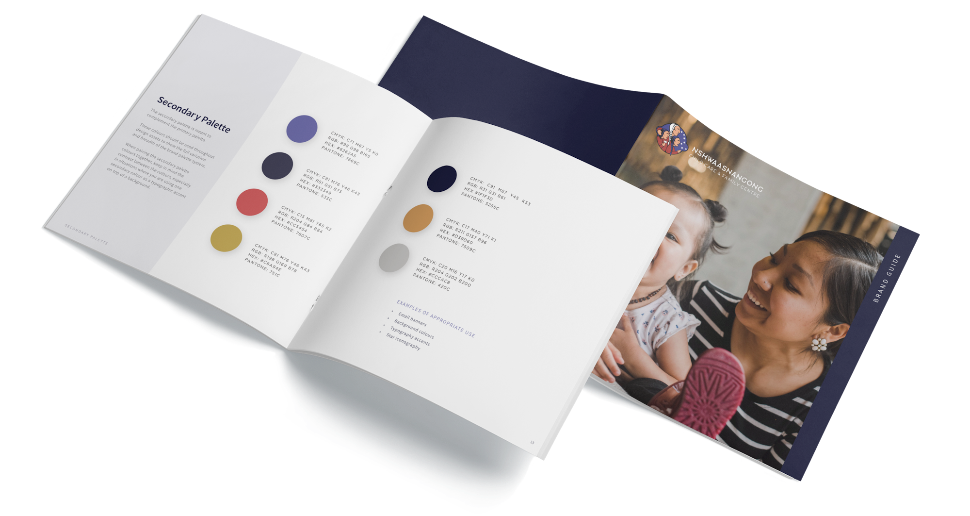 Brand Guide - Secondary Palette pages