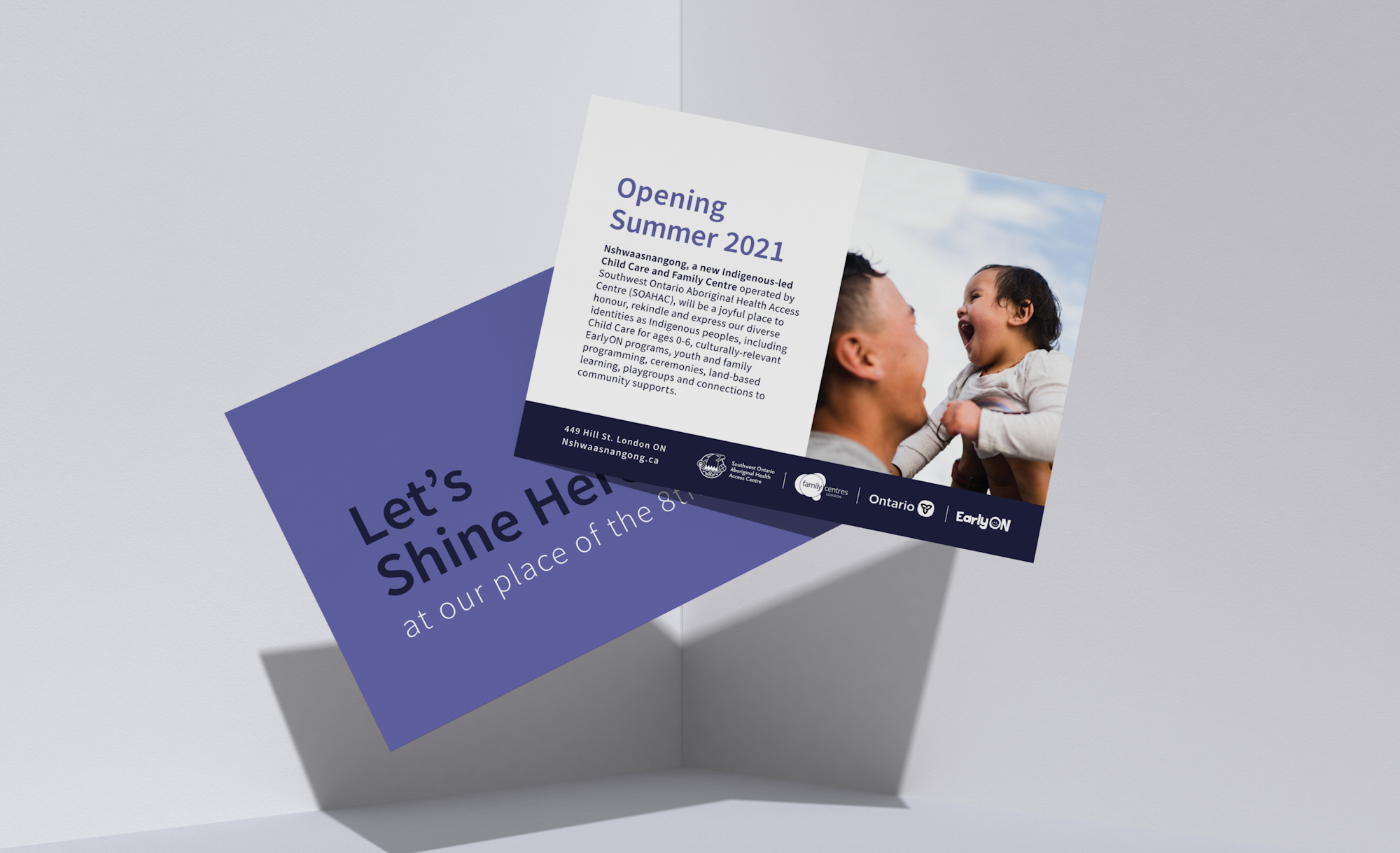 Let's Shine Here - Postcard