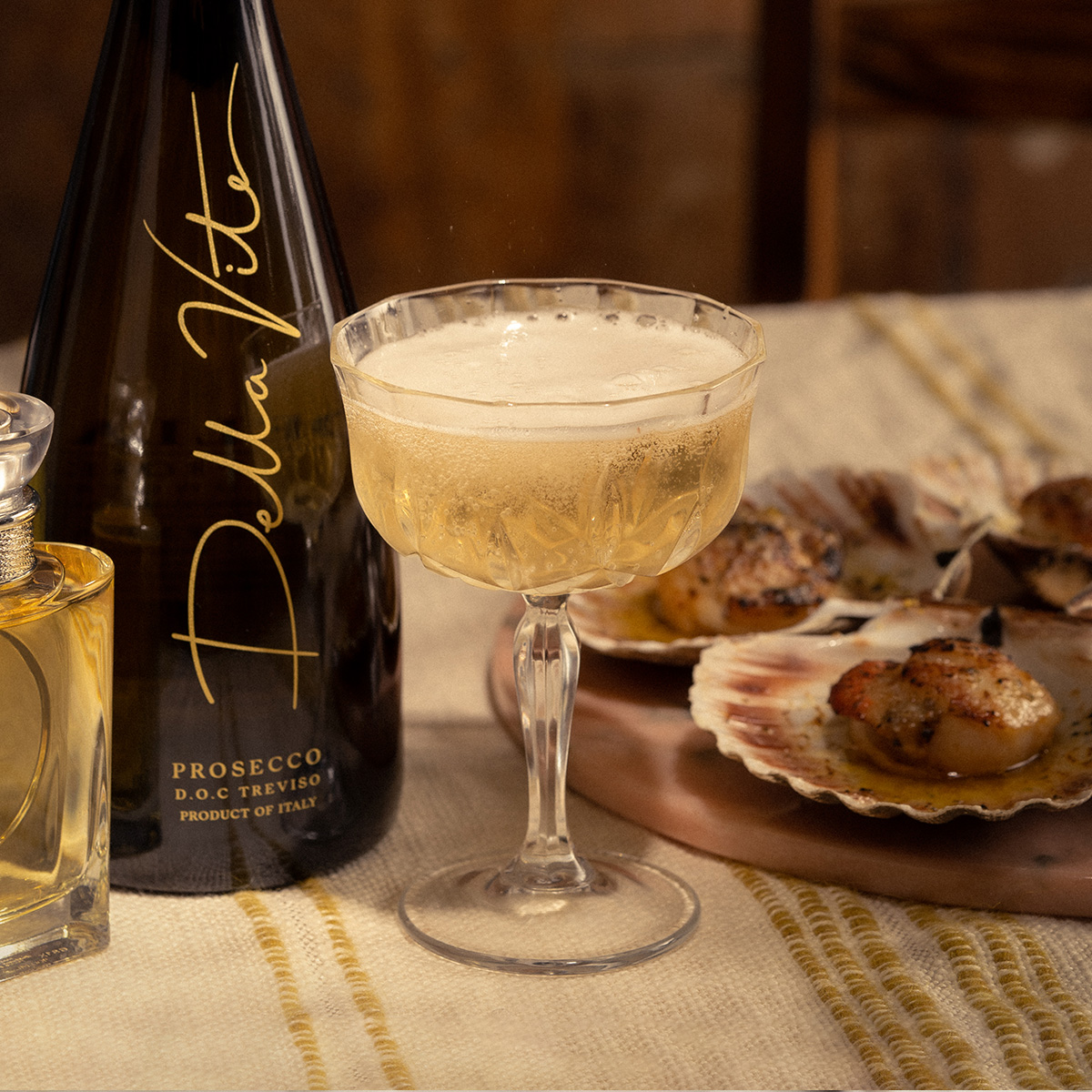 The Della Vite Saffron Prosecco Cocktail