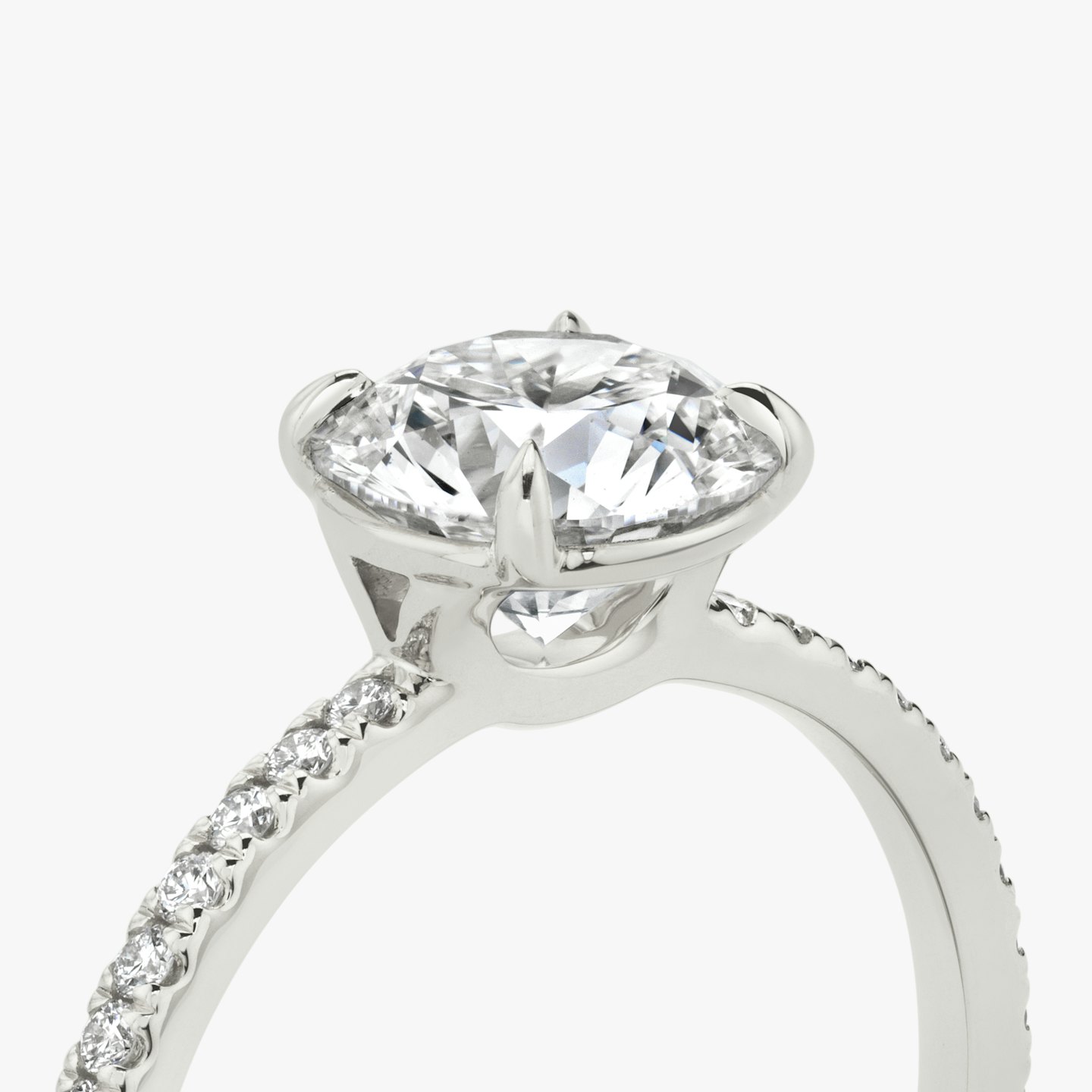 Closeup image of Signature Prong Engagement Ring