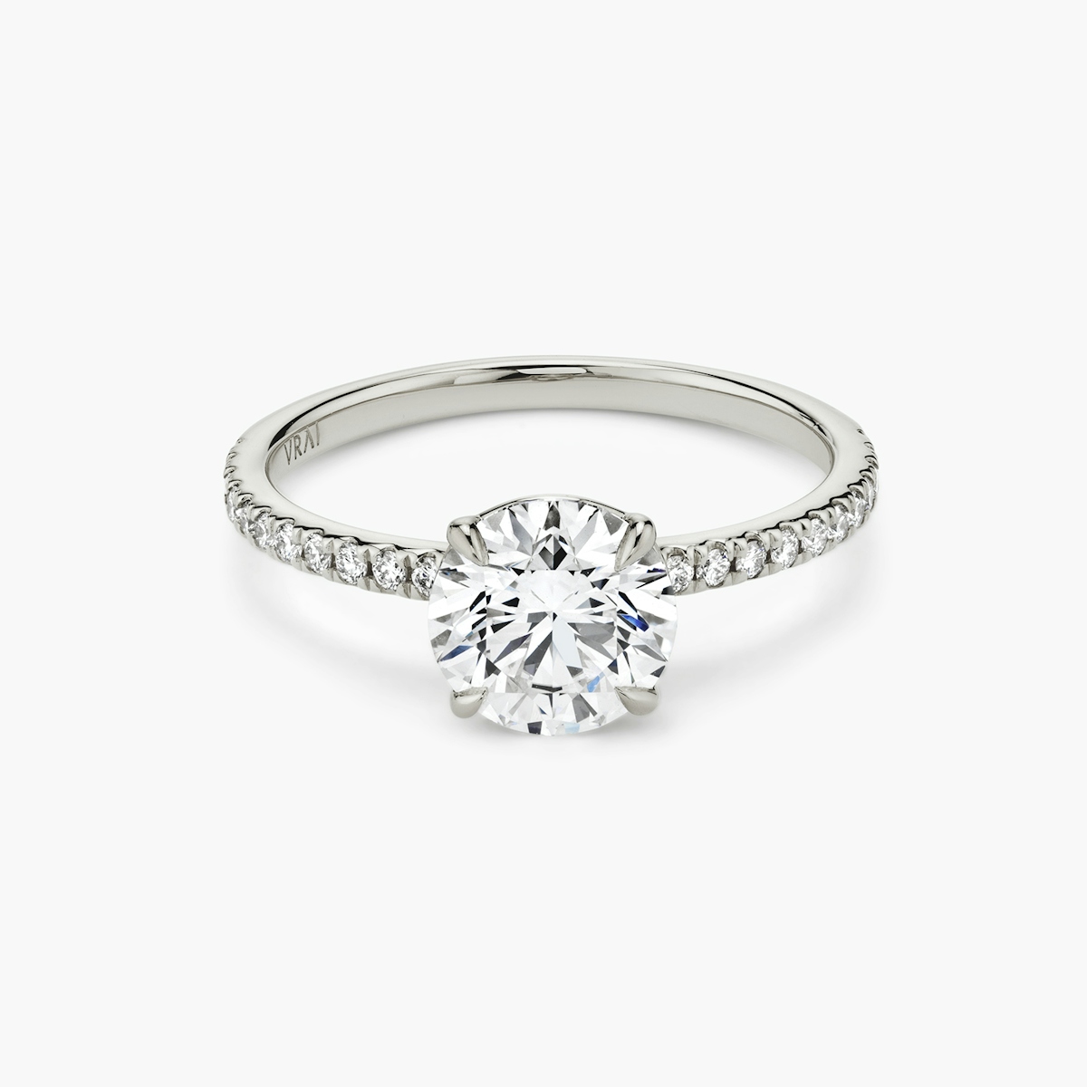 Signature Diamond Solitaire Modern Engagement Rings VRAI