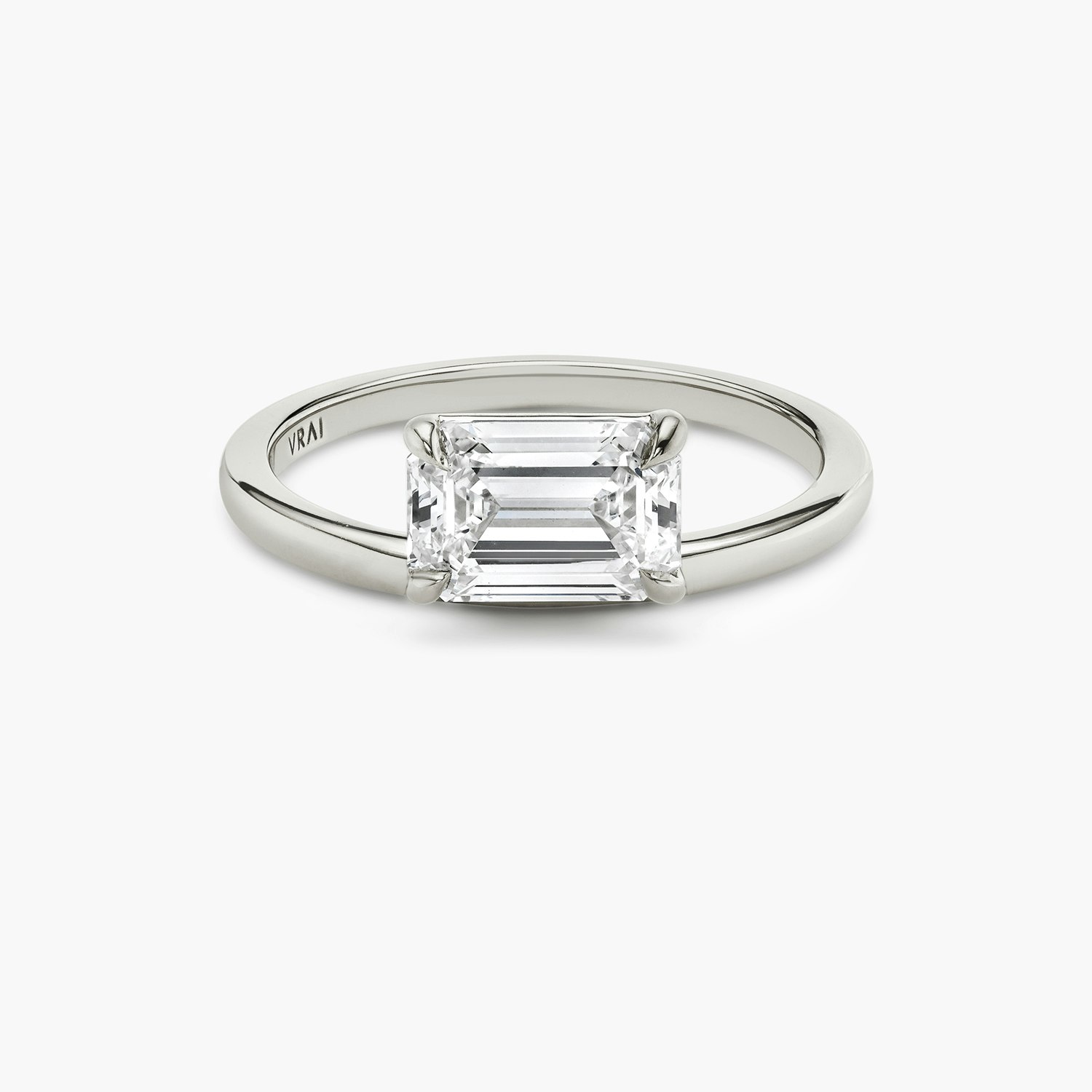 Hover Emerald Engagement Ring | Platinum