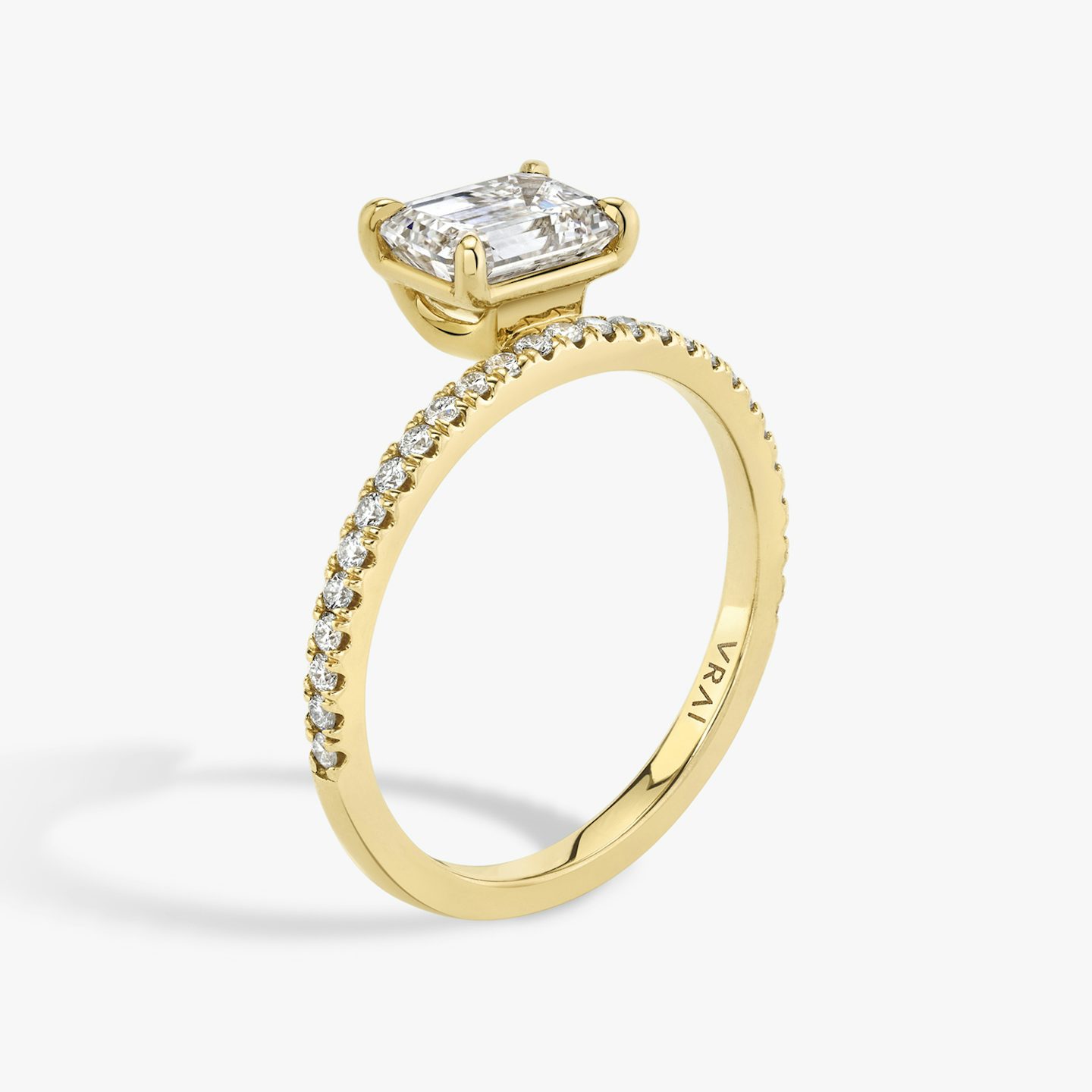 Hover | Emerald | 18k | 18k Gelbgold | Ring: Pavé | Diamantausrichtung: vertical | Karatgewicht: Gesamtbestand ansehen