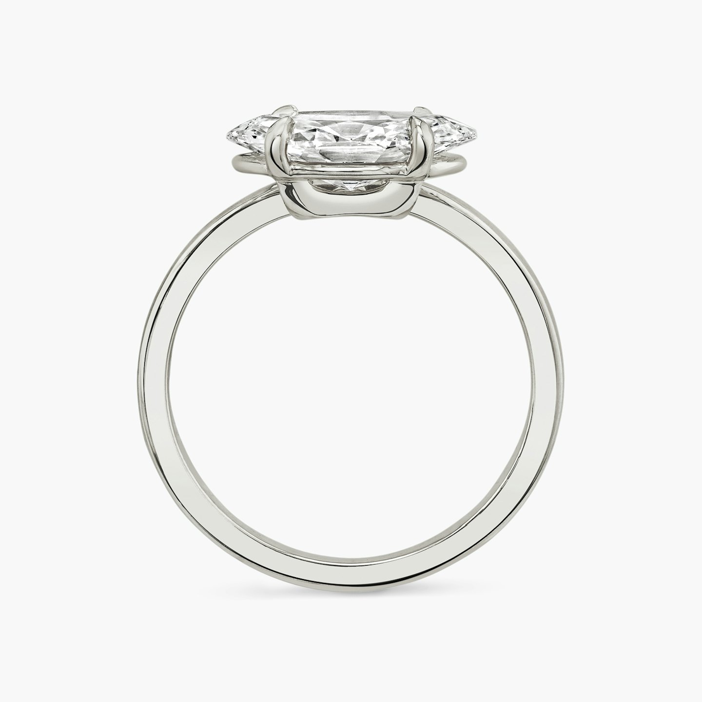 Closeup image of Hover Engagement Ring