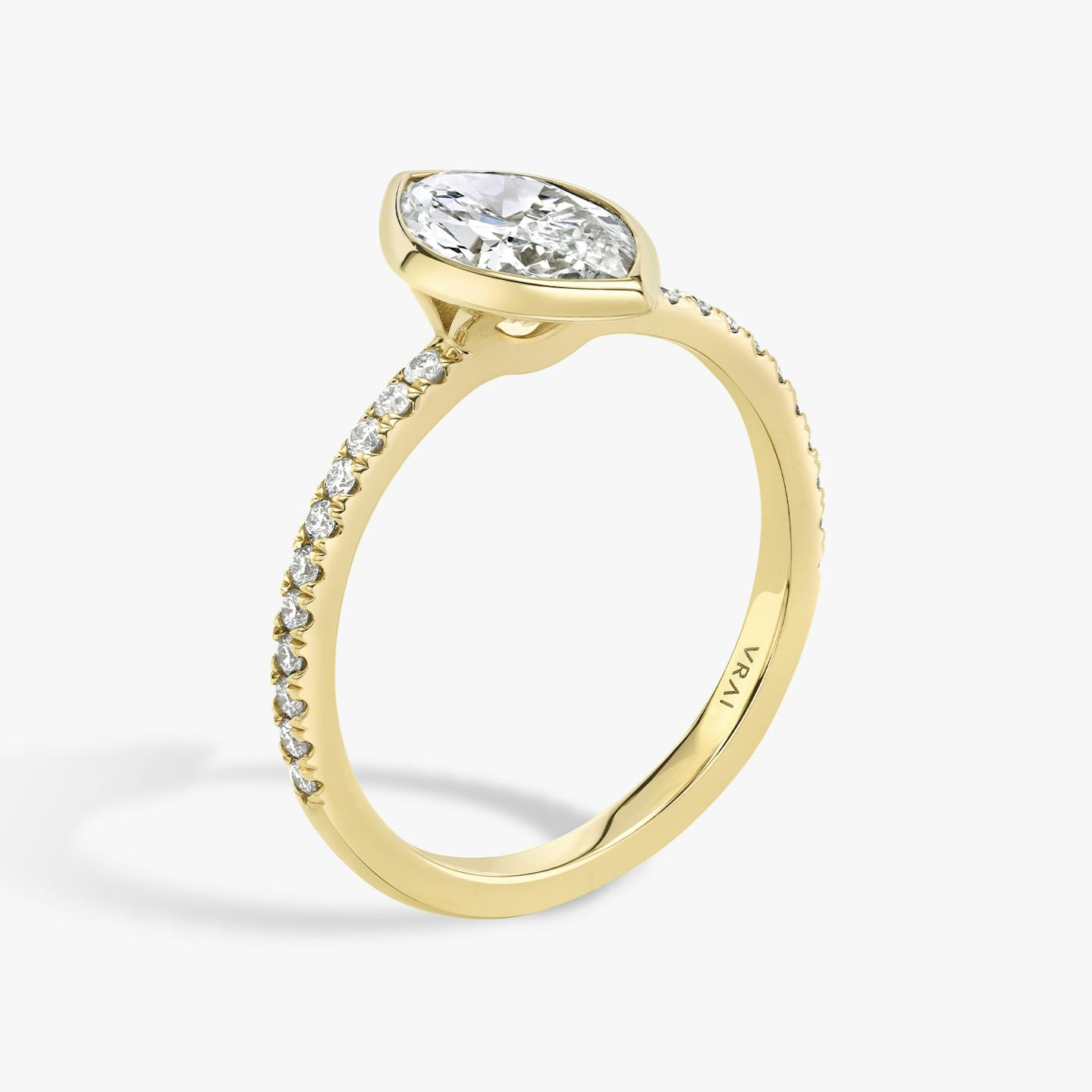 The Signature Bezel | Pavé Marquise | 18k | 18k Yellow Gold | Band: Pavé | Diamond orientation: vertical | Carat weight: See full inventory