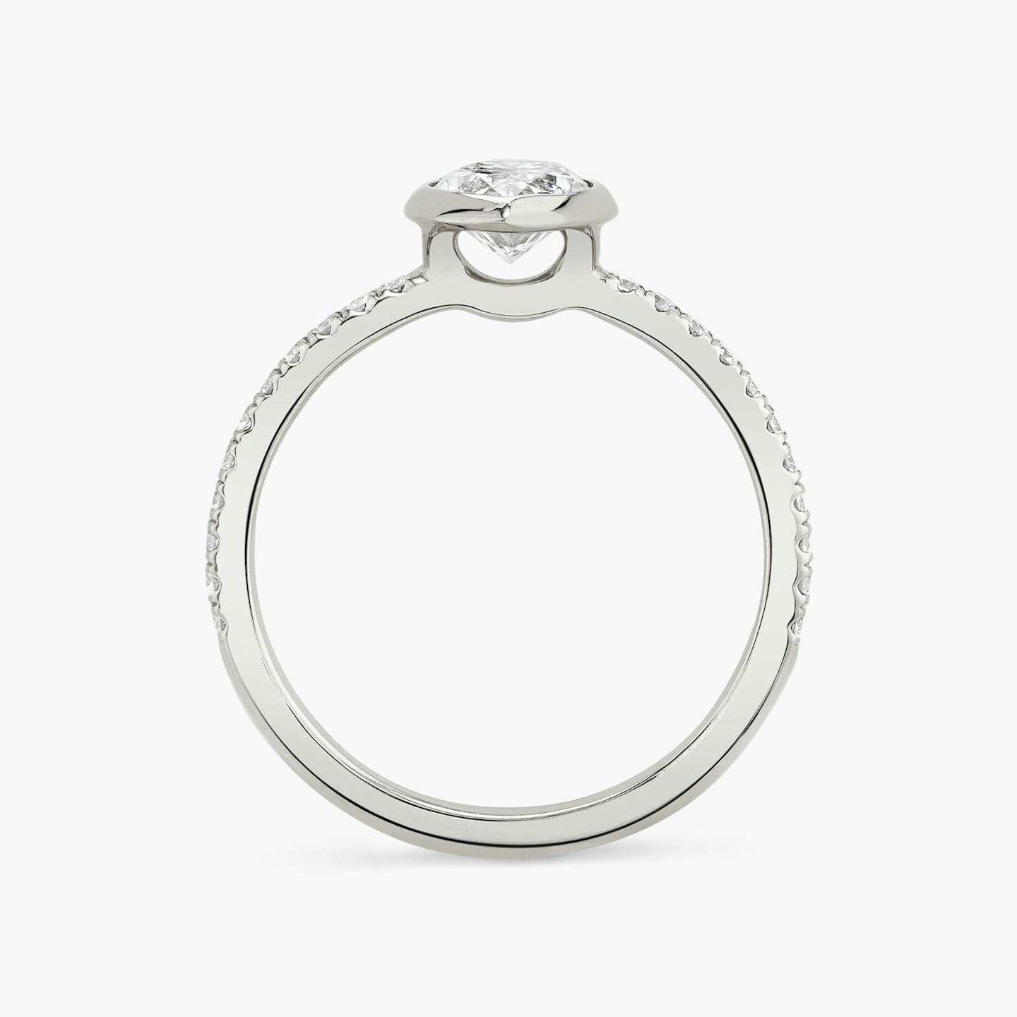 The Signature Bezel | Pavé Marquise | Platinum | Band: Pavé | Diamond orientation: vertical | Carat weight: See full inventory
