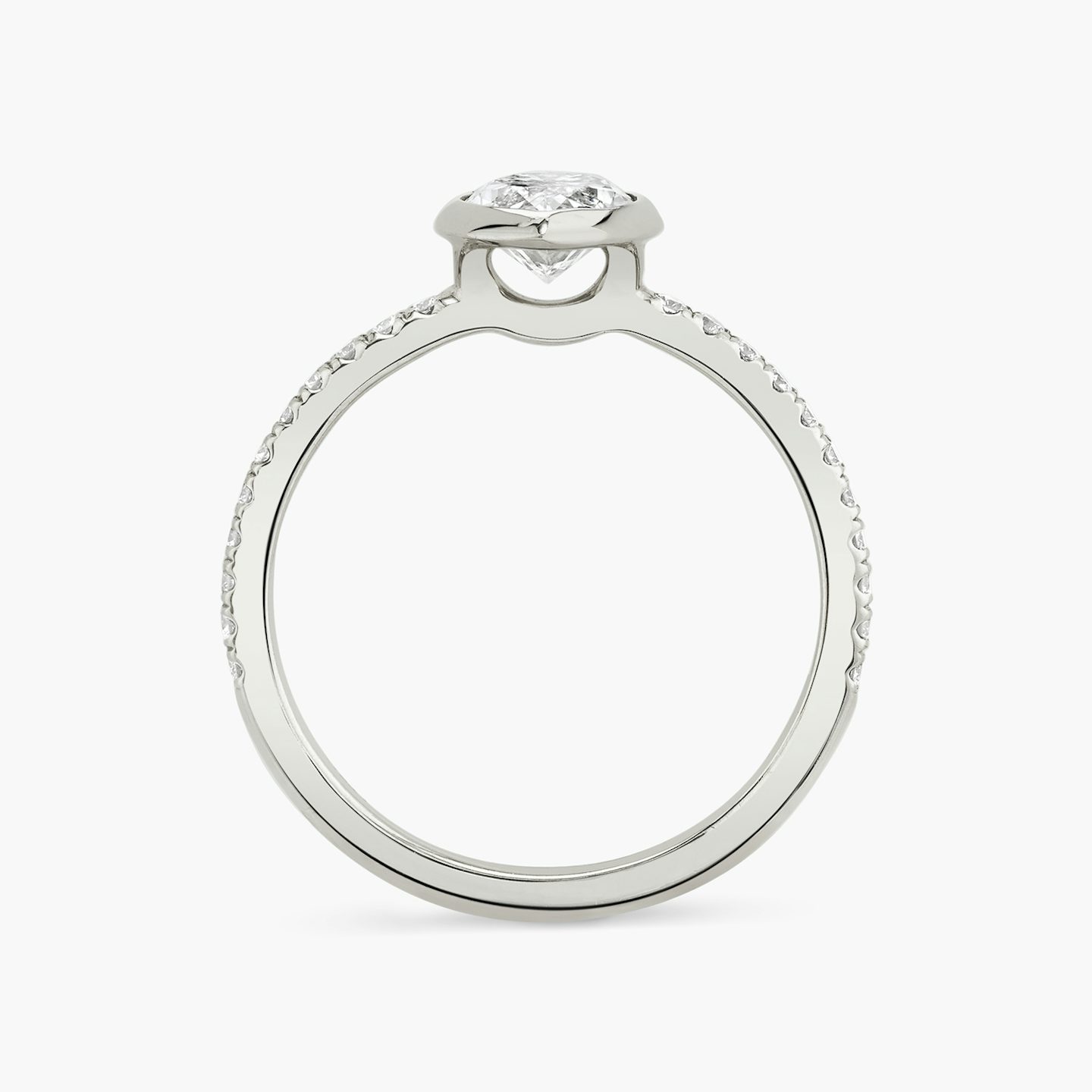 The Signature Bezel | Pavé Marquise | Platinum | Band: Pavé | Diamond orientation: vertical | Carat weight: See full inventory
