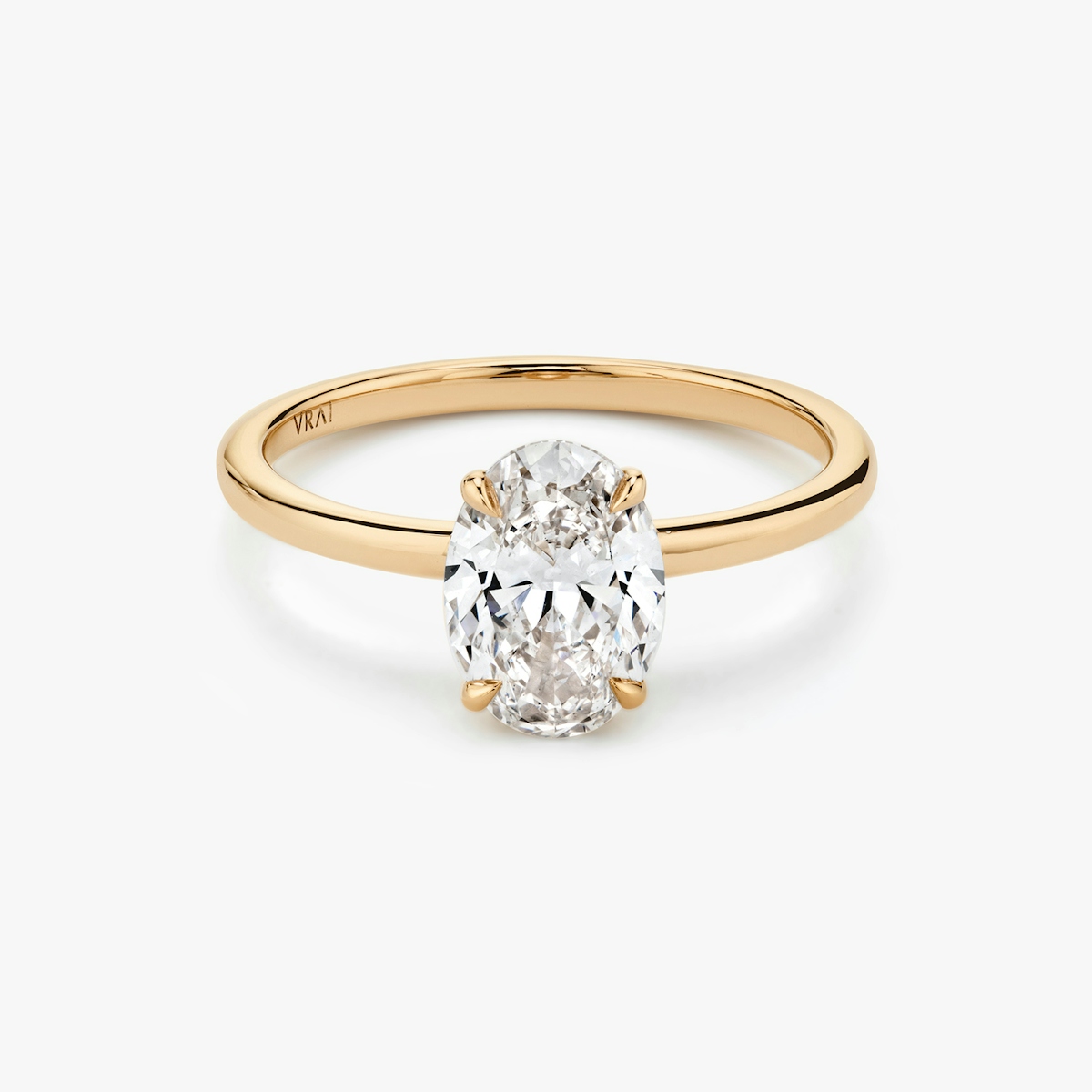 The Signature Oval Engagement Ring in Rose Gold | VRAI