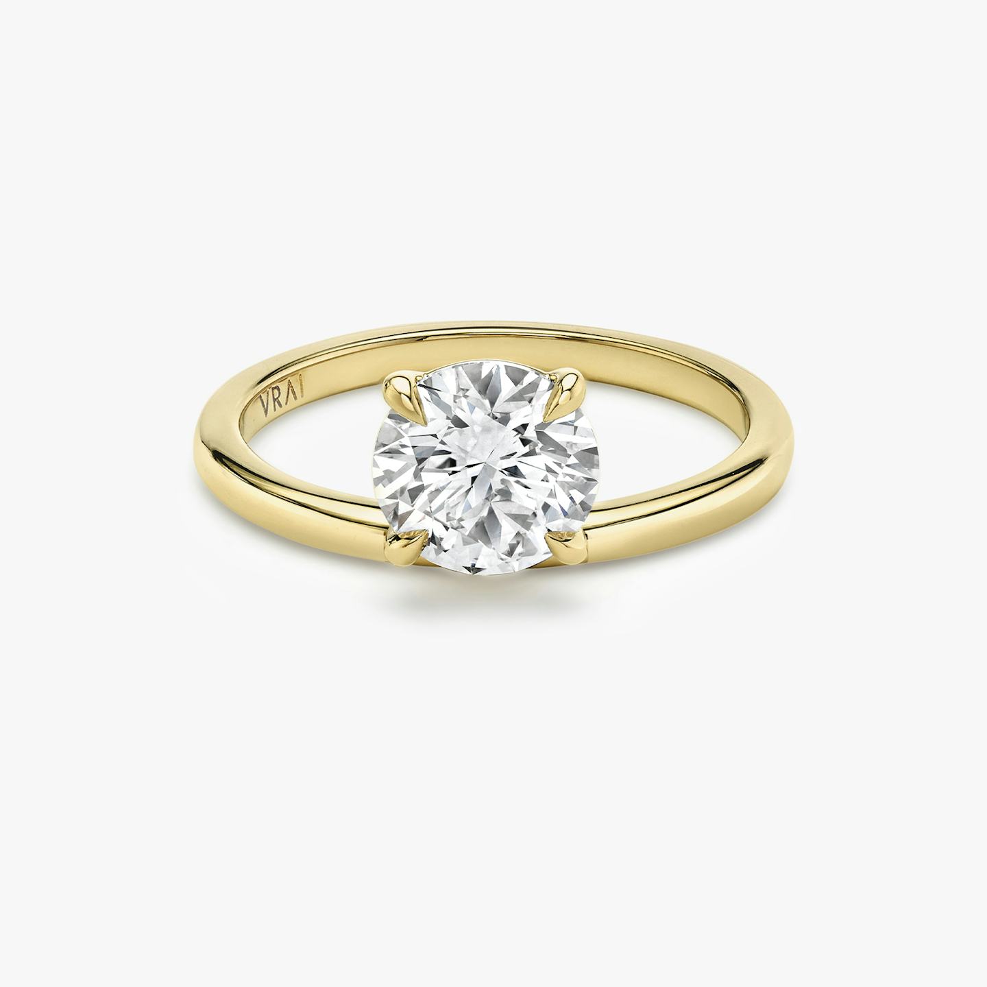 Hover Round Brilliant Engagement Ring