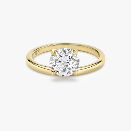 Hover Round Brilliant Engagement Ring