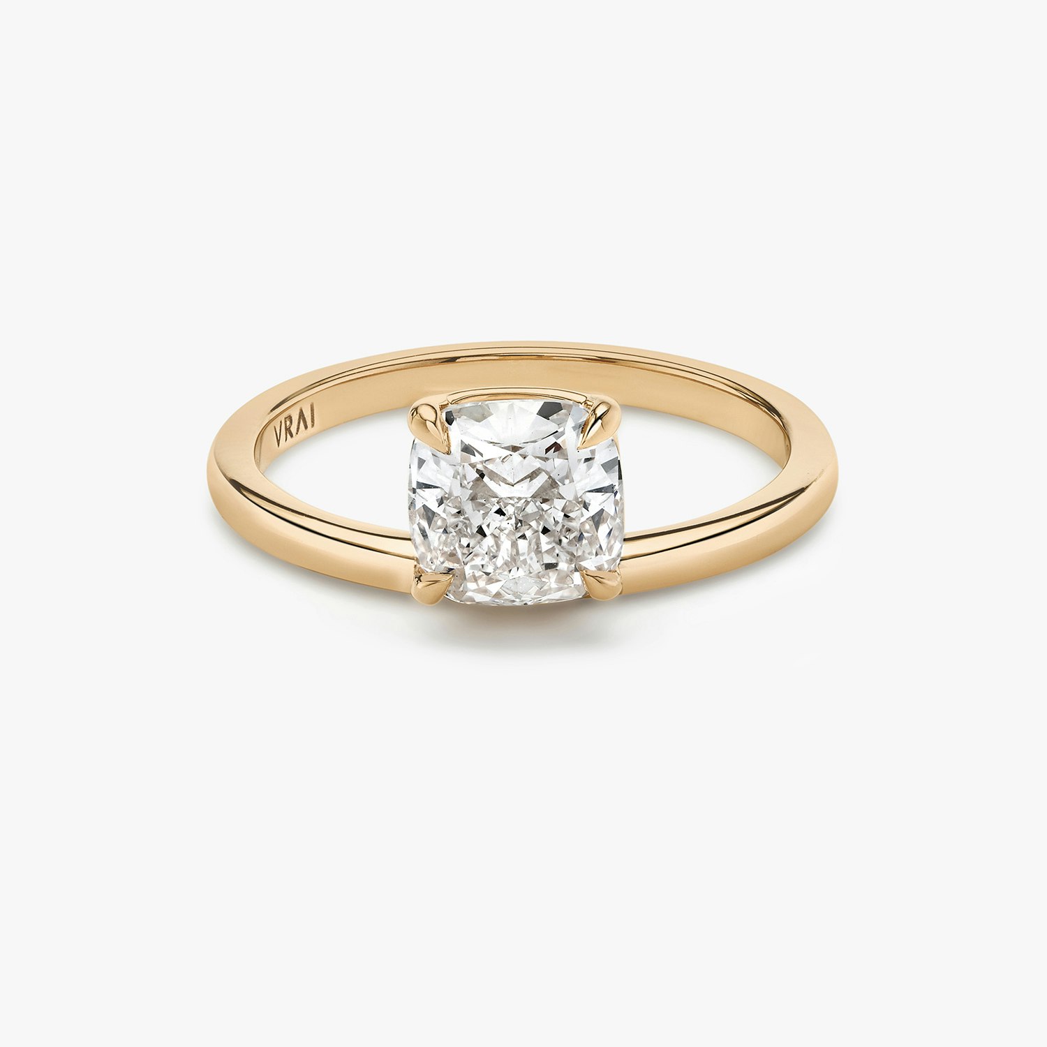 Hover Cushion Engagement Ring | 14k Rose Gold