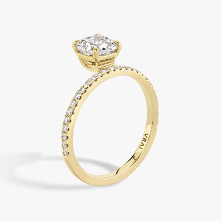 Hover Cushion engagement ring
