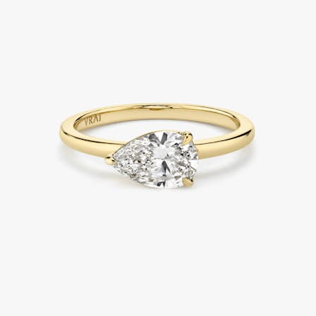 Signature east west pear ring