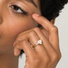 Closeup image of Curator Engagement Ring