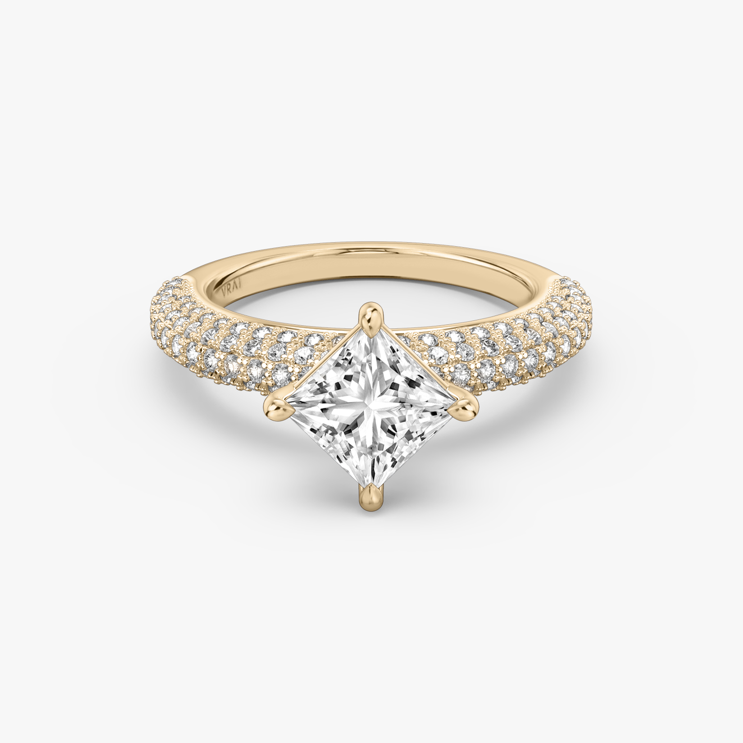 Curator Princess Engagement Ring | 14k Rose Gold