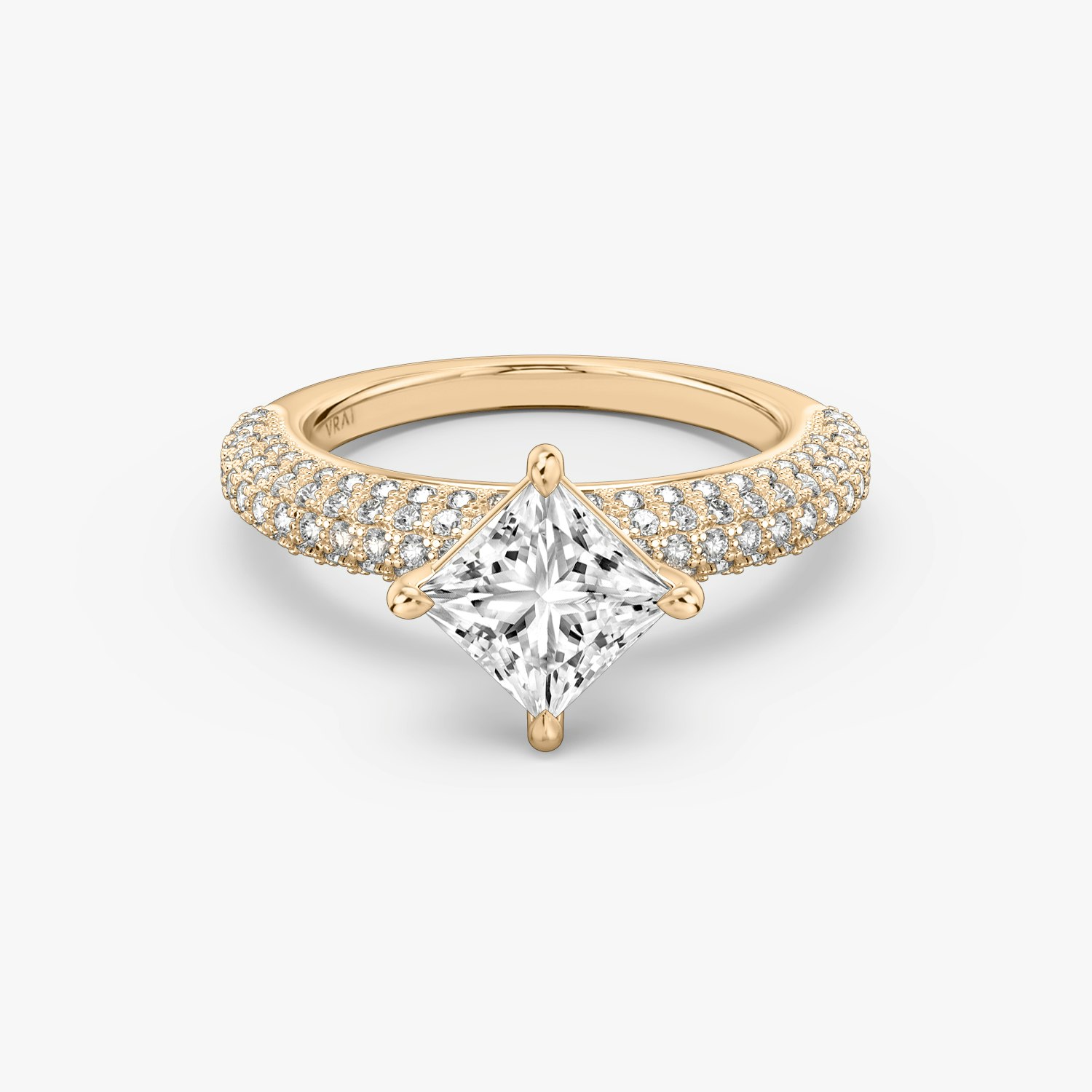 Curator Princess Engagement Ring | 14k Rose Gold